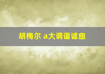 胡梅尔 a大调谐谑曲